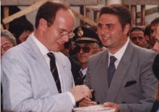 Principe & Carmine - Visita SAS Alberto Grimaldi il 18 Giugno 1997 -7° Centenario Pricipato Monaco - foto Maurizio Capaccio